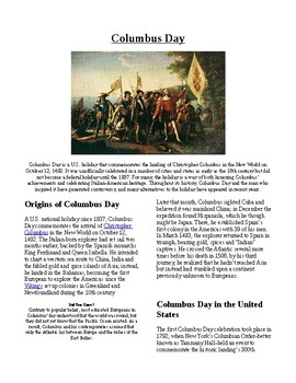 essay on columbus day