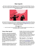 Info Reading Text - Freedom of Speech: Hate Speech (no pre