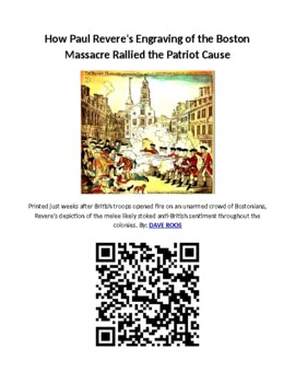 Info Reading Text - How Paul Revere's Boston Massacre Engraving Rallied ...