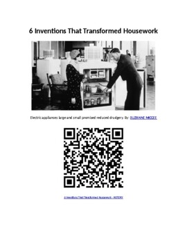 Preview of Info Reading Text - Inventors: 6 Inventions that Changed Housework (Digital)
