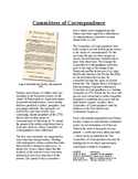 Info Reading Text - Moving Toward Independence: Committees of Correspondence