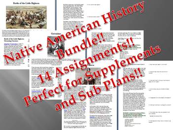 Preview of Info Reading Text - Native Americans Bundle (no prep/sub plans)
