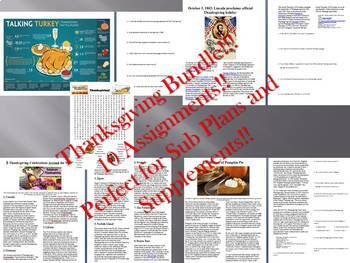 Preview of Info Reading Text - Thanksgiving Bundle SAVE over $8!!!! (no prep/sub plan)