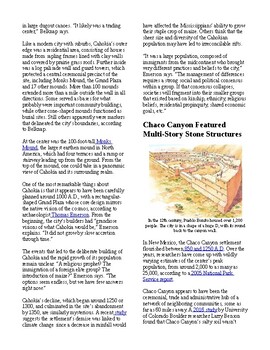 Info Reading Text The Ancient Americas Cahokia and Chaco Canyon