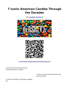 Preview of Info Reading Text - The Stories of 7 Iconic American Candies (Digital)
