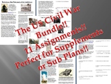 Info Reading Text - The US Civil War Bundle (no prep/sub plans)