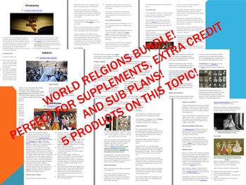 Preview of Info Reading Text - World Religions Bundle