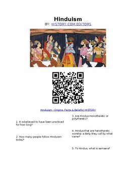 Preview of Info Reading Text - World Religions: Hinduism (Digital)