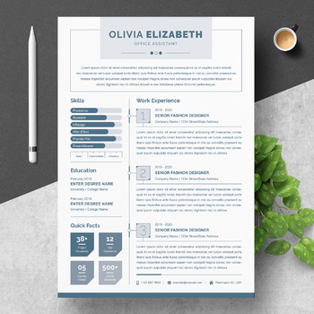 Preview of Infographic Resume Template