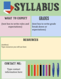 Infographic Syllabus Template 