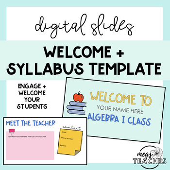 Preview of Infographic Syllabus + Welcome Slides - Digital/ Distance Learning