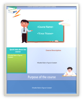 Preview of Infographics Course Syllabus Template