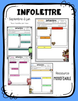Preview of Infolettre - MODIFIABLE / Newsletter FRENCH
