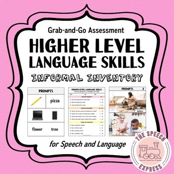 Preview of Informal Assessment of Higher Level Language Skills for Speech and Language