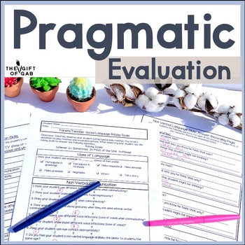Preview of Informal Pragmatic Assessment | Pragmatic Language Checklist
