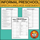 Informal Preschool Speech-Language Assessment with Develop