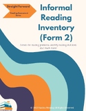 Informal Reading Inventory (Form 2)