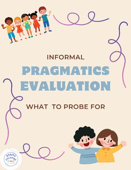 Preview of Informal Social Pragmatics Checklist