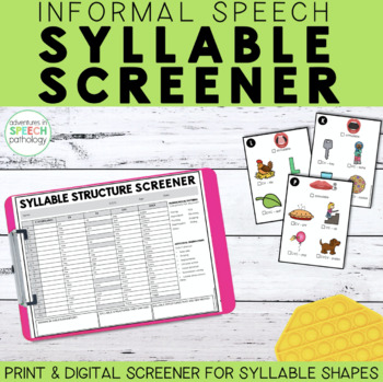 Preview of Informal Syllable Structure Screener