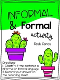 Informal and Formal Task Cards