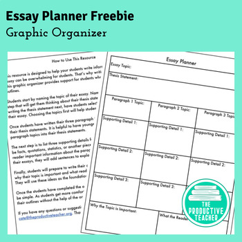 informational essay planner