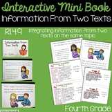 Information From Two Texts Nonfiction Interactive Mini Boo