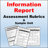 Information Report Assessment Rubrics