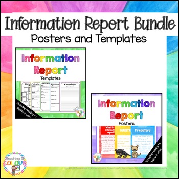 Preview of Information Report BUNDLE with Posters and Templates