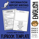 Information Report Writing Flipbook Template – Year 4, 5 a