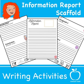Preview of Information Report Writing Scaffold