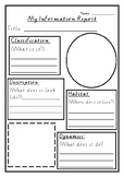 Information Report Writing Template