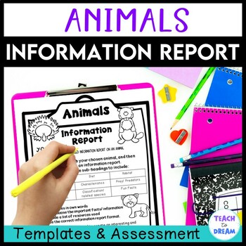 Preview of Animals Report Template Research Project and Rubric