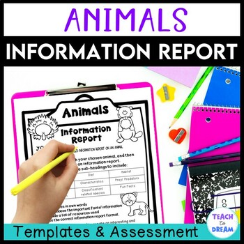 Animals Report Template Research Project and Rubric by Teach to Dream