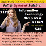 Information Technology 9626 Lesson Plans (Full & Latest Sy