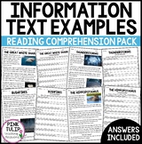 Information Text Examples - Ten Reading Samples with Compr