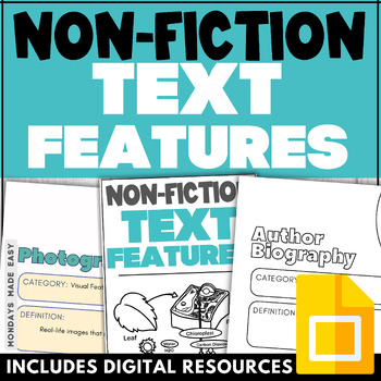 Preview of Information Text Features Anchor Chart - Nonfiction Text Features Scavenger Hunt