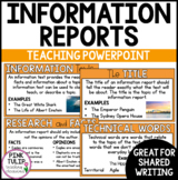 Information Text Reading Writing PowerPoint Presentation -