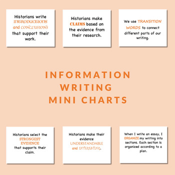 Preview of Information Writing Mini Charts