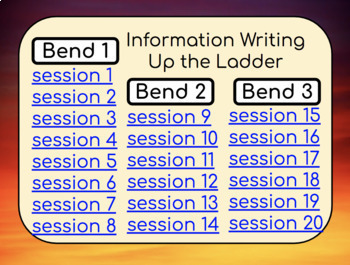 Preview of Information Writing: Up the Ladder. 