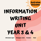Information writing unit -  Teaching resources - Year 4 - 