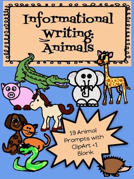animal writing clipart