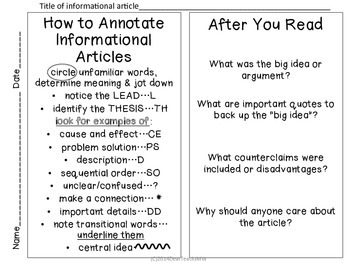 what does annotate an article mean