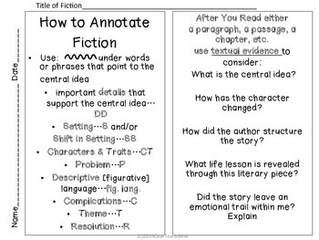 teaching annotating of an informational article