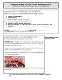 Informational Article of the Week - Football player in a b