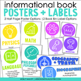Informational Book Posters and Classroom Library Labels fo