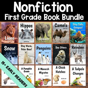 Preview of Informational Books with Nonfiction Text Features - First Grade Bundle