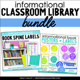 Informational Classroom Library Bundle with Book Spine Lab