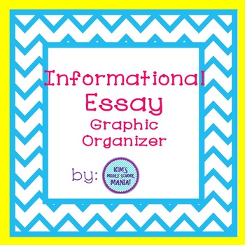informational essay graphic organizer middle school