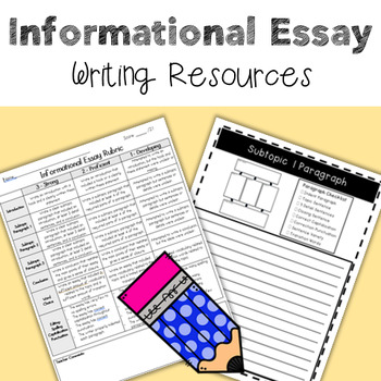Preview of Informational Essay Writing Resources