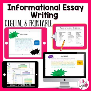 Preview of Informational Writing - Explanatory Essay - Informative Essay Writing